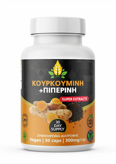 Elixirio Curcumină & Piperină 300mg 30 capsule veget