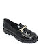 Esthissis Patent Leather Women's Loafers in Black Color