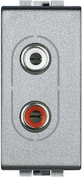 Legrand Living Light Steckdose RCA in Silber Fa...