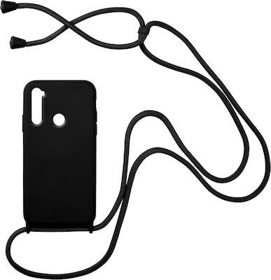 Sonique Carryhang Coperta din spate Silicon 0.5mm cu Brățară Negru (Redmi Note 8)