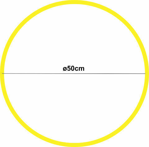 Reinhart Yellow Rhythmic Gymnastics Hoop 97150 Ø50cm