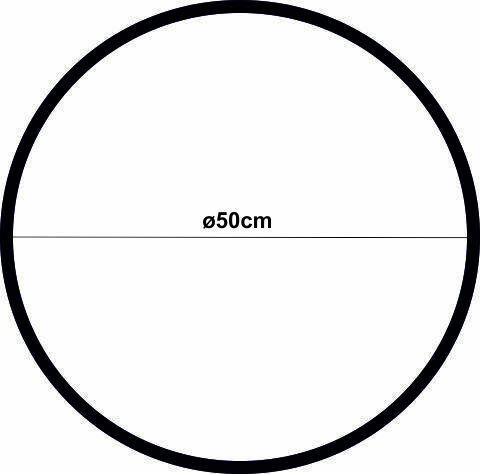 Reinhart 97150 Στεφάνι Ρυθμικής με Διάμετρο 50cm Μαύρο