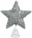 Hängendes Ornament Stern Metallisch Silber 20x25cm