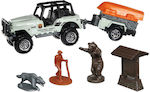 Mattel Hitch & Haul National Parks Jeep & Trailer Set with Car Matchbox for 3++ Years