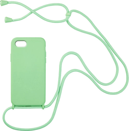 Sonique Carryhang Back Cover Silicone 0.5mm with Strap Light Green (iPhone 6/6s)