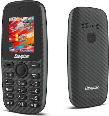 Energizer Energy E2 UK Adaptor Dual SIM Mobile Phone with Buttons Black