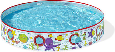 Bestway Fill 'n Fun 55029 Children's PVC Pool 152x152x25cm "Χταπόδια & Ψάρια"
