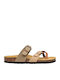 Bombay Leather Women's Flat Sandals Aragosta/Nocciola/Oliva