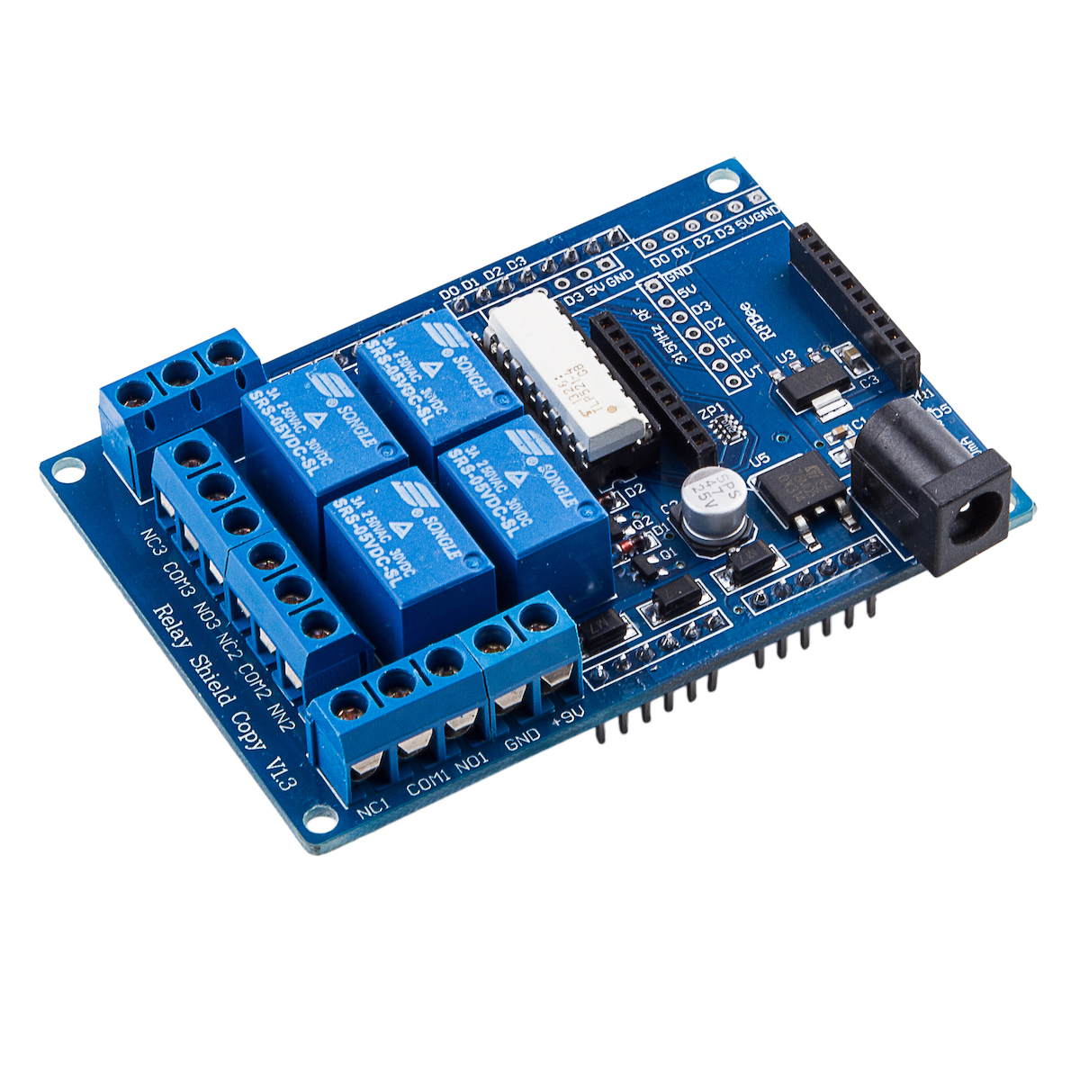 HW254 4Channel Optoisolator Relay Shield Expansion Board Skroutz.gr