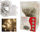 200 Lights LED 20m. Warm White Battery in String 1pcs