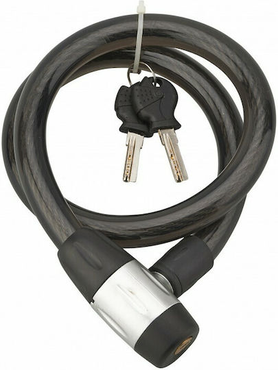Thirard Motorrad-Diebstahlsicherungsrolle mit Länge 85cm Motorradkettenschloss mit Bolzendurchmesser 15mm Schwarz Farbe