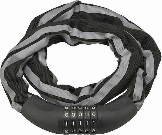 Thirard Motorrad-Diebstahlsicherungskette mit Länge 90cm Schwarz Farbe