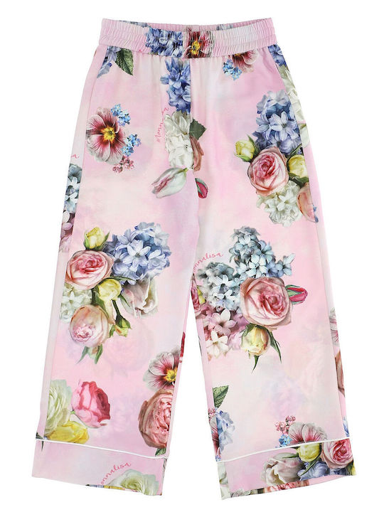 Monnalisa Floral Fabric Pants 715404 5652-0090 Girl