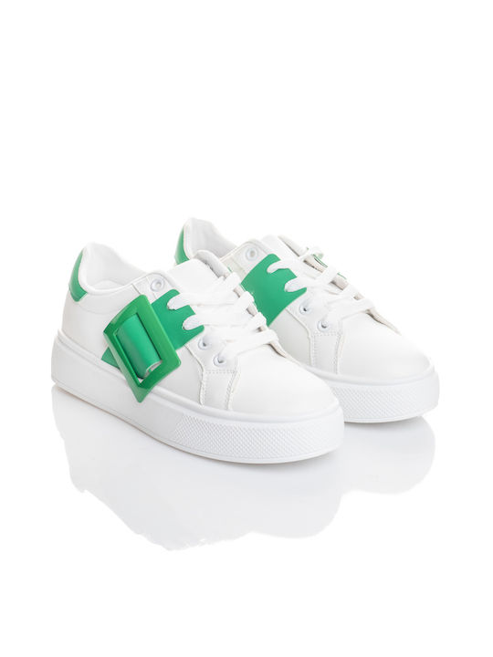 Pantofi de sport cu șiret (LA813) - VERDE