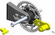 Push & Block Lacăt pinion spate motocicletă