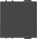Vimar Neve Up Front Plate Wall Push Button without Frame Black 09008.2.CM
