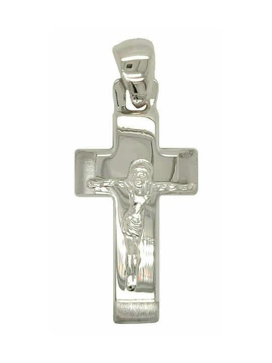 Mertzios.gr Cross with the Crucified from Silver