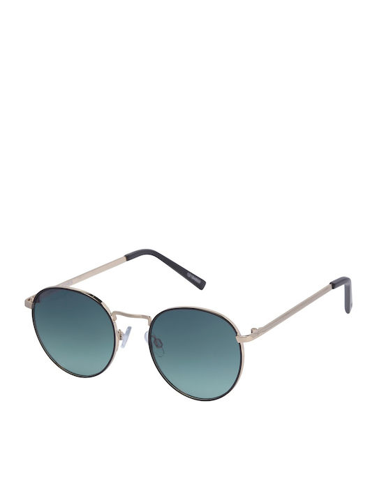 Jack & Jones Unisex Sonnenbrille mit Metall Gestell Gold / Gold Colour
