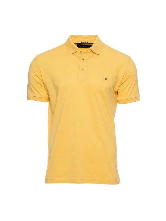 Guy Laroche Men's Short Sleeve Blouse Polo Yellow