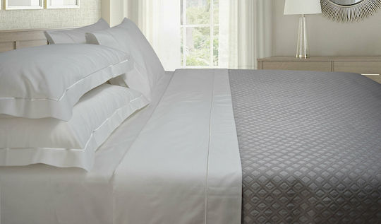 Homeline Kingsize-Hoteldecke Matelasse Gray 260x300cm 10Stück Sydey