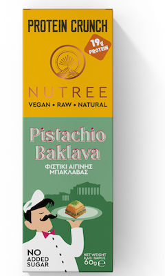 Nutree Crunch Μπάρα με 19gr Πρωτεΐνης & Γεύση Pistachio Baklava 60gr