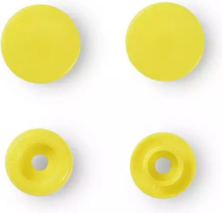 Prym Color Snaps Yellow Plastic Capsule Sewing Supply 30pcs 393107