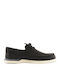 Plushwave 2.0 Δερμάτινα Ανδρικά Boat Shoes σε Μαύρο Χρώμα