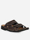 Parex Leder Herrensandalen in Braun Farbe