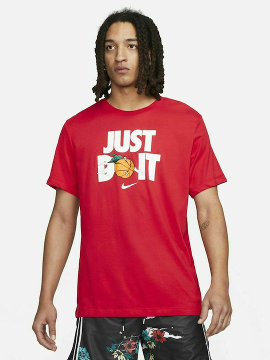 Nike Just Do It Ανδρικό T-shirt Dri-Fit Κόκκινο...