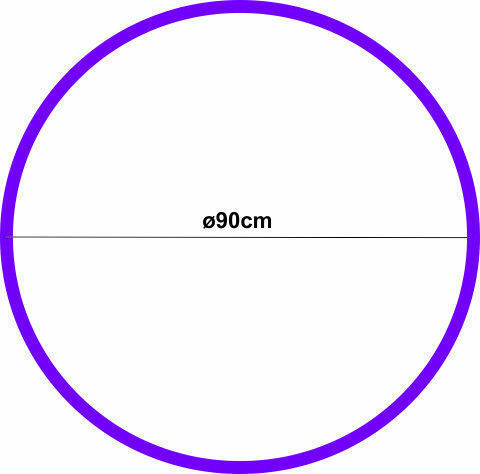 Reinhart Purple Rhythmic Gymnastics Hoop 97190 Ø90cm