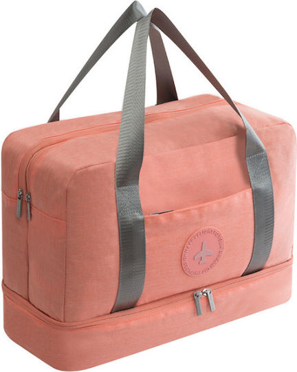 Travel Bag Gym Sack Voyage Orange Fabric