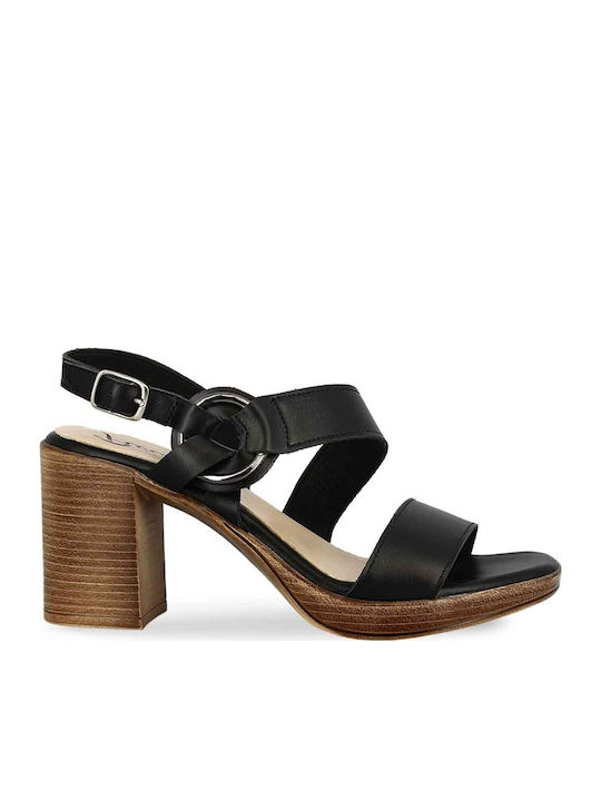 Parex Leder Sandalen Schwarz