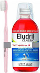 Elgydium Eludril Classic Promo Pack Στοματικό Διάλυμα κατά της Πλάκας 500ml & Clinic Οδοντόβουρτσα 15/100 1τμχ