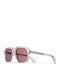 Damen Sonnenbrille mit Rosa Kunststoff Gestell und Rosa Linse