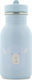 Trixie Mr. Alpaca Kids Water Bottle Stainless Steel with Screw Cap Non Spill Light Blue 350ml
