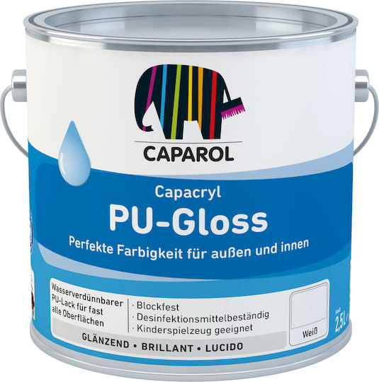 Caparol Ριπολίνη Capacryl PU 0.7lt Γυαλιστερό