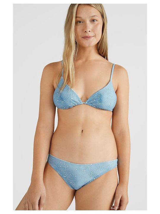 Set Bikini Dreieck mit Abnehmbarer Verstärkung Hellblau