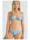 Set Bikini Dreieck mit Abnehmbarer Verstärkung Hellblau