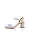 Vizzano Women's Sandals Transparent Beige with Chunky Medium Heel