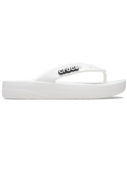 Crocs Classic Σαγιονάρες σε Λευκό Χρώμα
