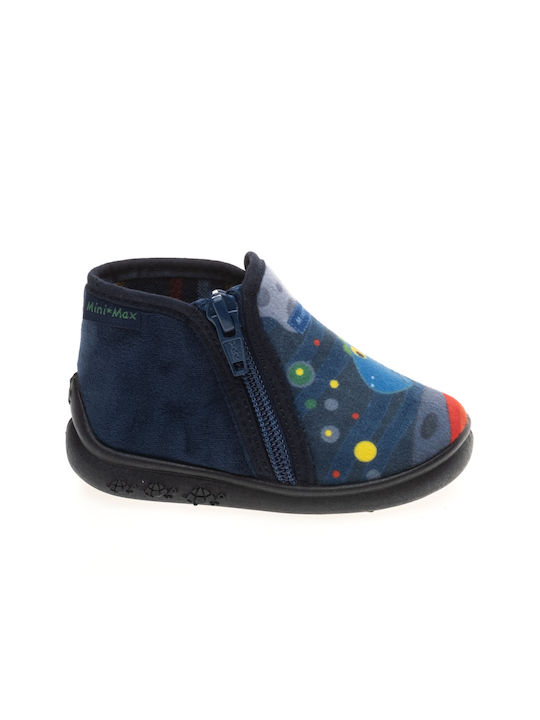 Mini Max Anatomic Kids Slipper Ankle Boot Blue