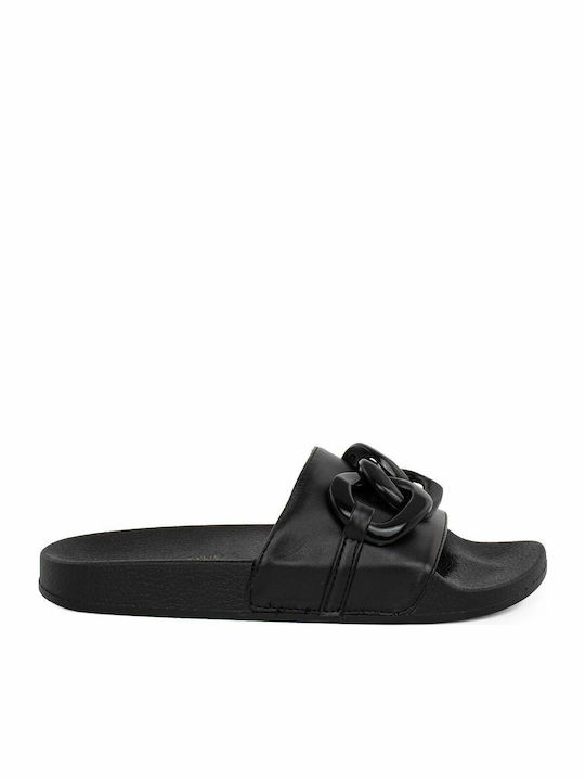 Kendall + Kylie Chainzy Slides Μαύρα