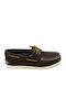 A/O 2-Eye Δερμάτινα Ανδρικά Boat Shoes σε Καφέ Χρώμα