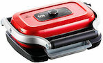 TM Electron Tabletop 1300W Electric Grill with Lid and Adjustable Thermostat 30cmx25cmcm