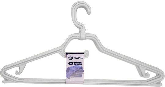 Viomes Clothes Hanger Gray 095-50 3pcs