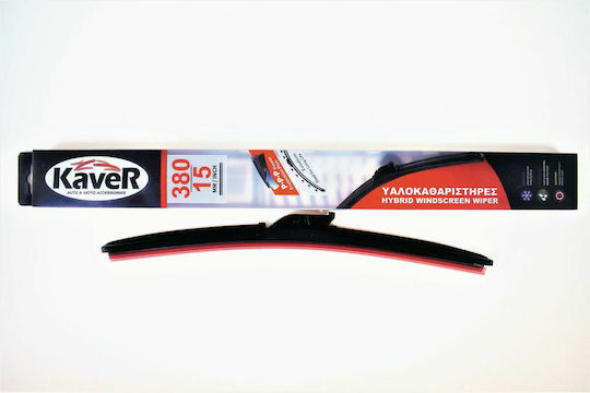 Kaver Hybrid Flat Υαλοκαθαριστήρας Αυτοκινήτου Οδηγού/Συνοδηγού 380mm 15''