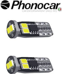 Phonocar Lampen Auto T10 Canbus LED 6000K Kalte...