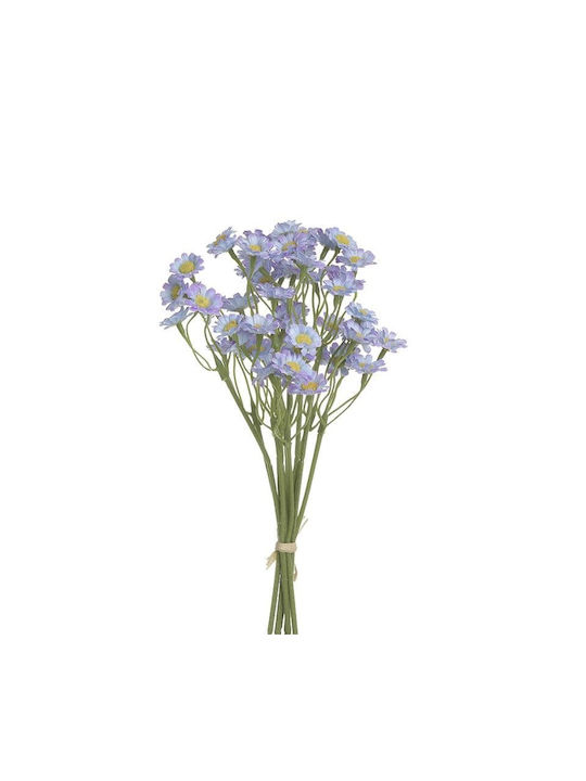 Inart Bouquet of Artificial Flowers Purple 20cm 1pcs