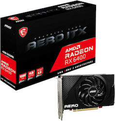 MSI Radeon RX 6400 4GB GDDR6 AERO ITX Graphics Card