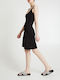 Guess Lucille Summer Mini Dress with Ruffle Black